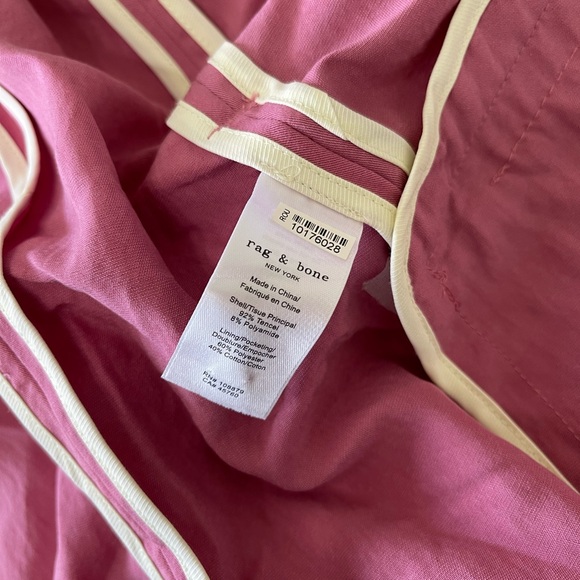 Rag & Bone Women's Pink Margot Sleeveless Belted Blazer Coat Jacket - Picture 5 of 7